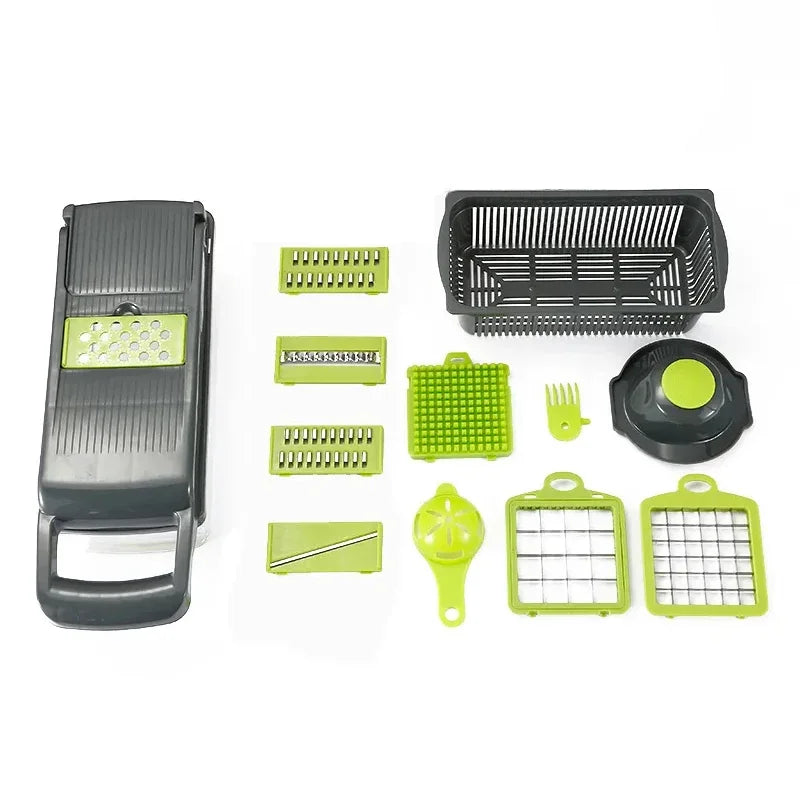 16-in-1 Vegetable Chopper | Multifunctional Food Cutter with Container